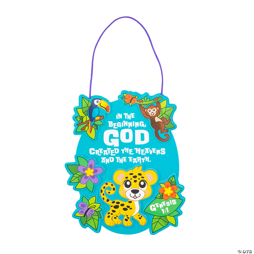 Jungle VBS Verse Sign Craft Kit Makes 12 Discontinued