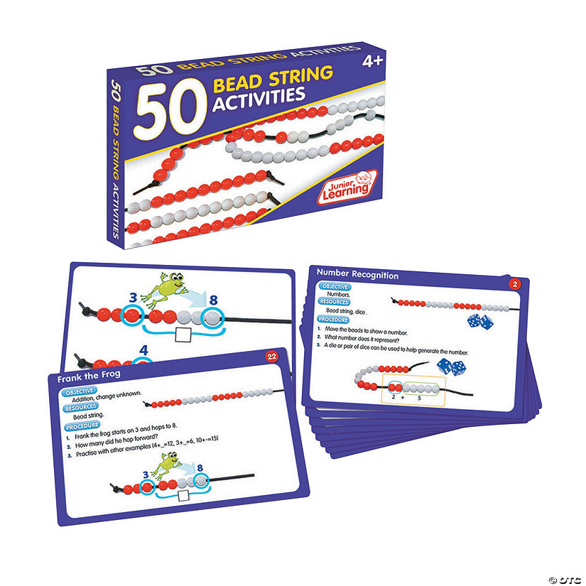 Junior Learning 50 Bead String Activities (Activity Cards Set) Image