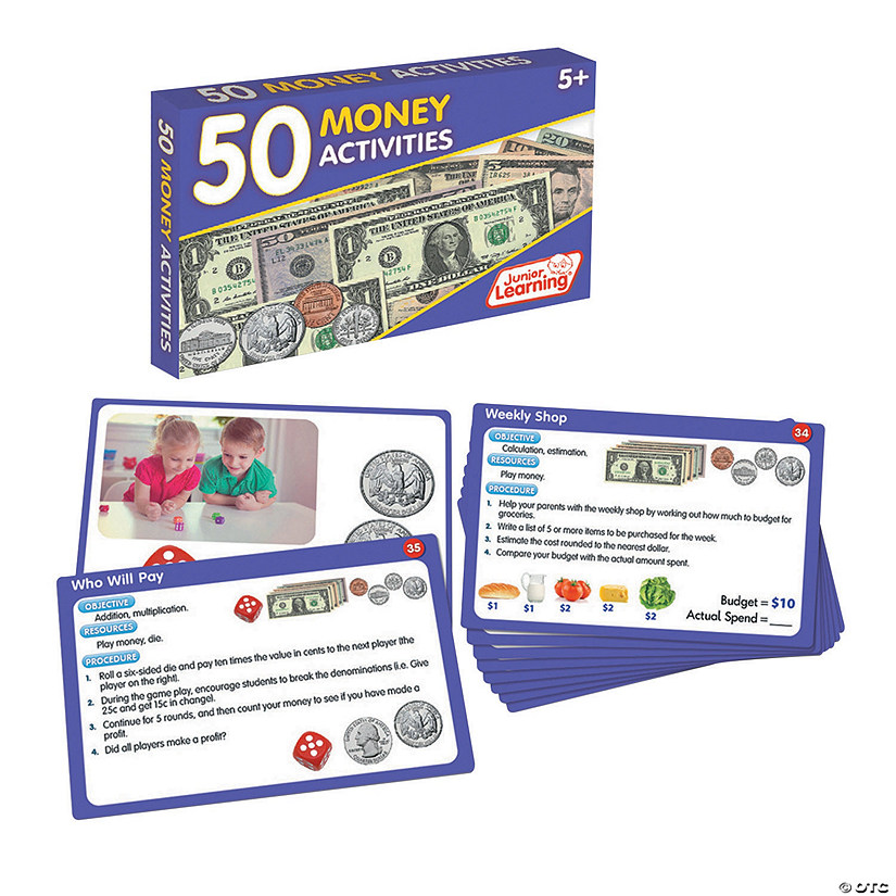 Junior Learning 50 Money Activities (Activity Cards Set) Image