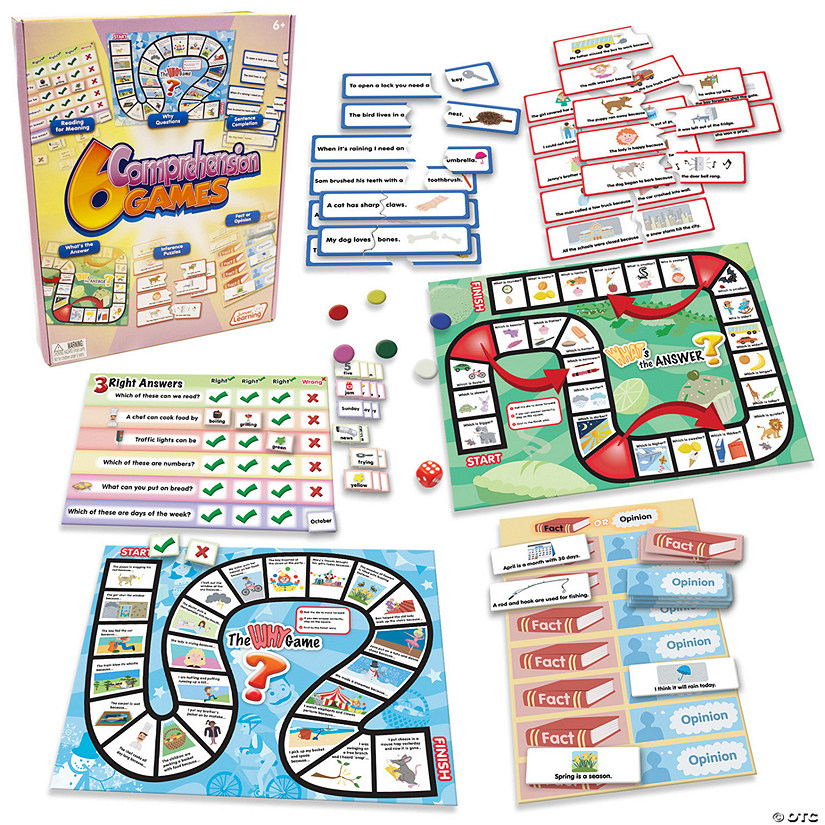 Junior Learning 6 Comprehension Games Image