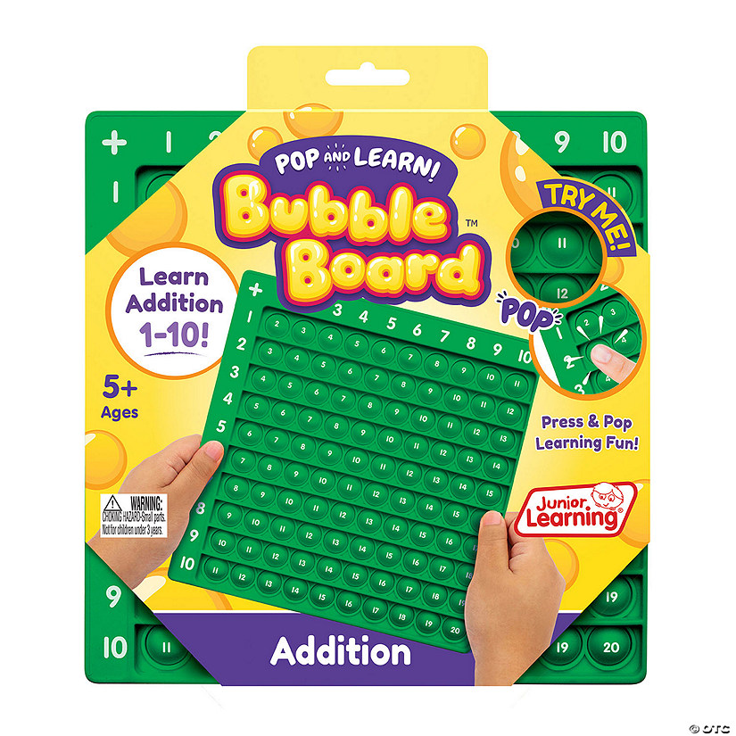 Junior Learning Addition Pop and Learn Bubble Board Oriental Trading