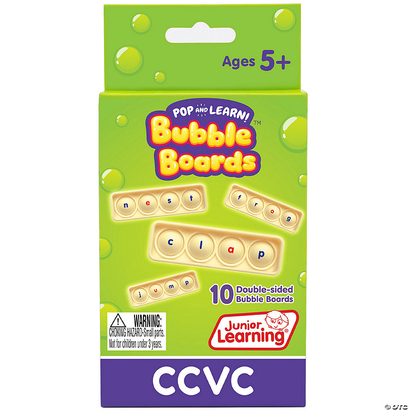 Junior Learning CVCC Bubble Boards, Set of 10 Image