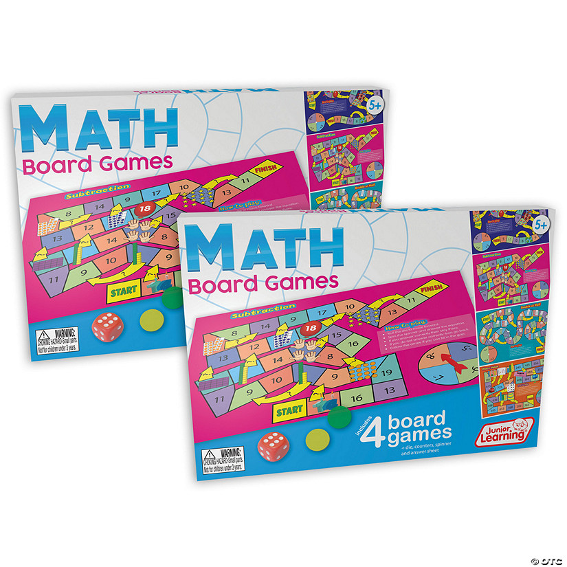 Junior Learning Math Board Games, Pack of 2 Image