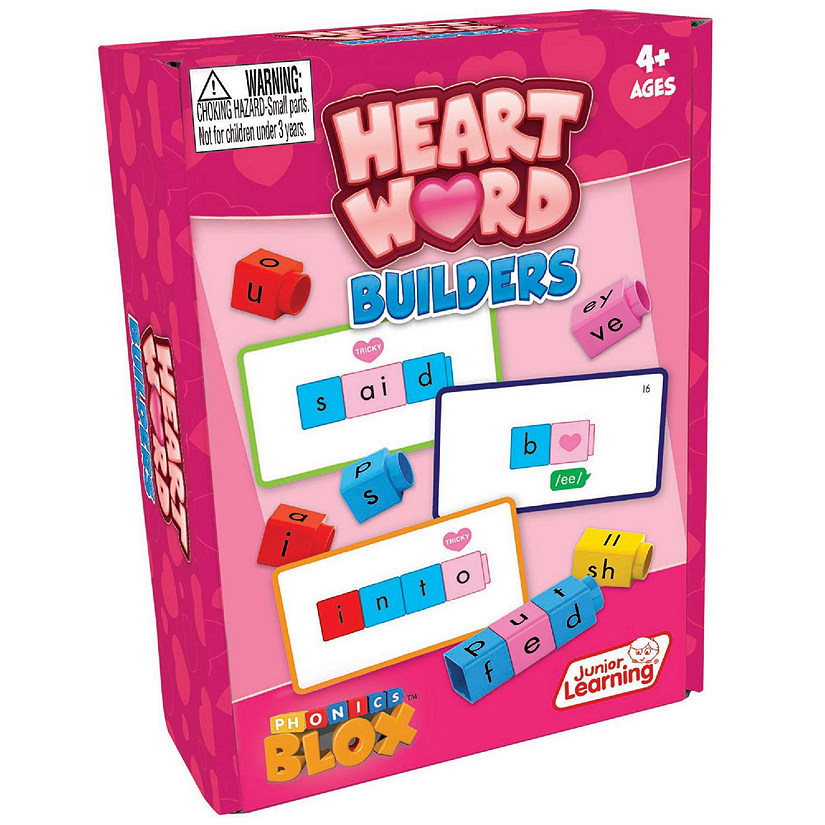 Junior Learning: Phonics Blox Heart Word Builders - Build Tricky Words, Reading Image