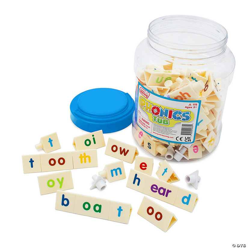 Junior Learning Phonics Tri-Blocks Tub, 90 Pieces Image