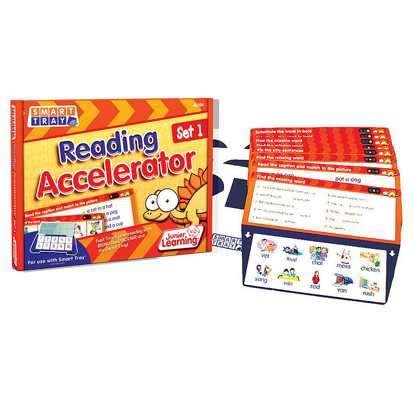 Junior Learning: Reading Accelerator with Matching Words, Captions, Word Outlines and Correcting Nonsensical Sentences Image
