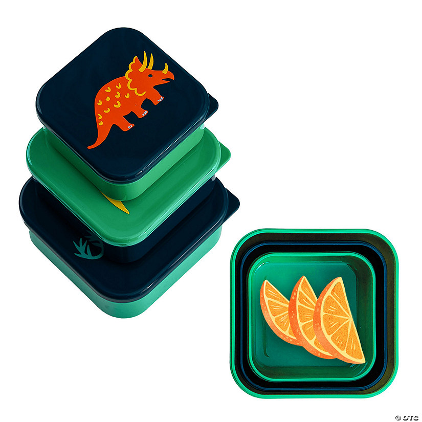Jurassic Dinosaurs Nested Snack Containers Image