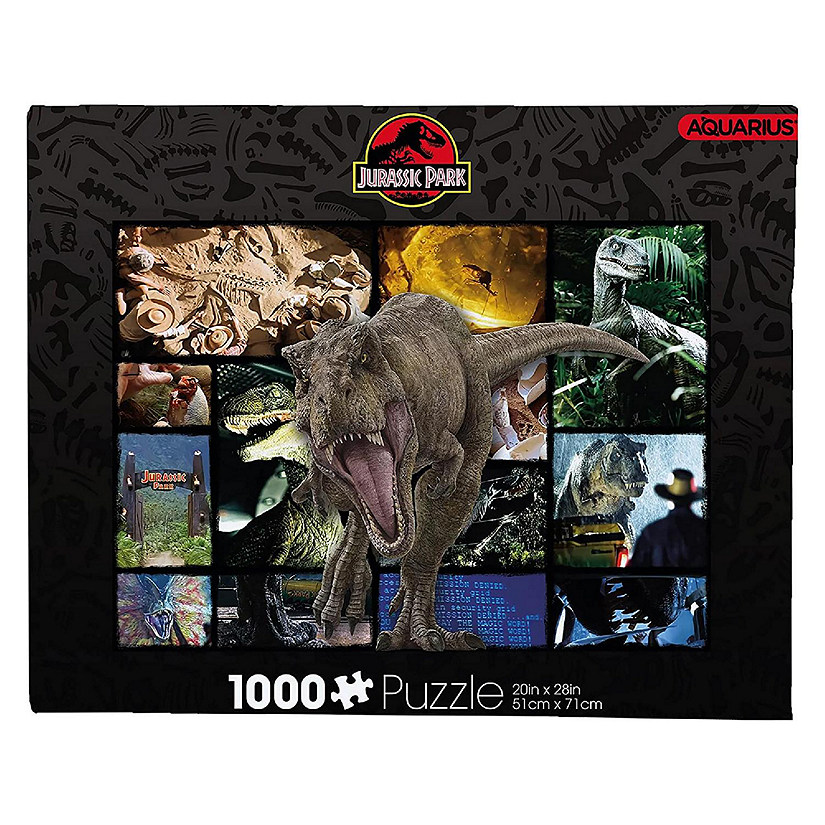 Jurassic Park Collage 1000 Piece Jigsaw Puzzle Image