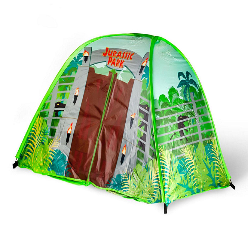 Jurassic Park Gates Indoor Bed Tent Pop-Up Canopy  72 x 36 x 41 Inches Image