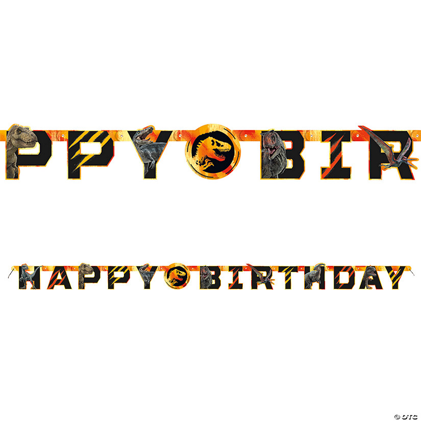 Jurassic World 3: Dominion&#8482; Jointed Birthday Banner Image