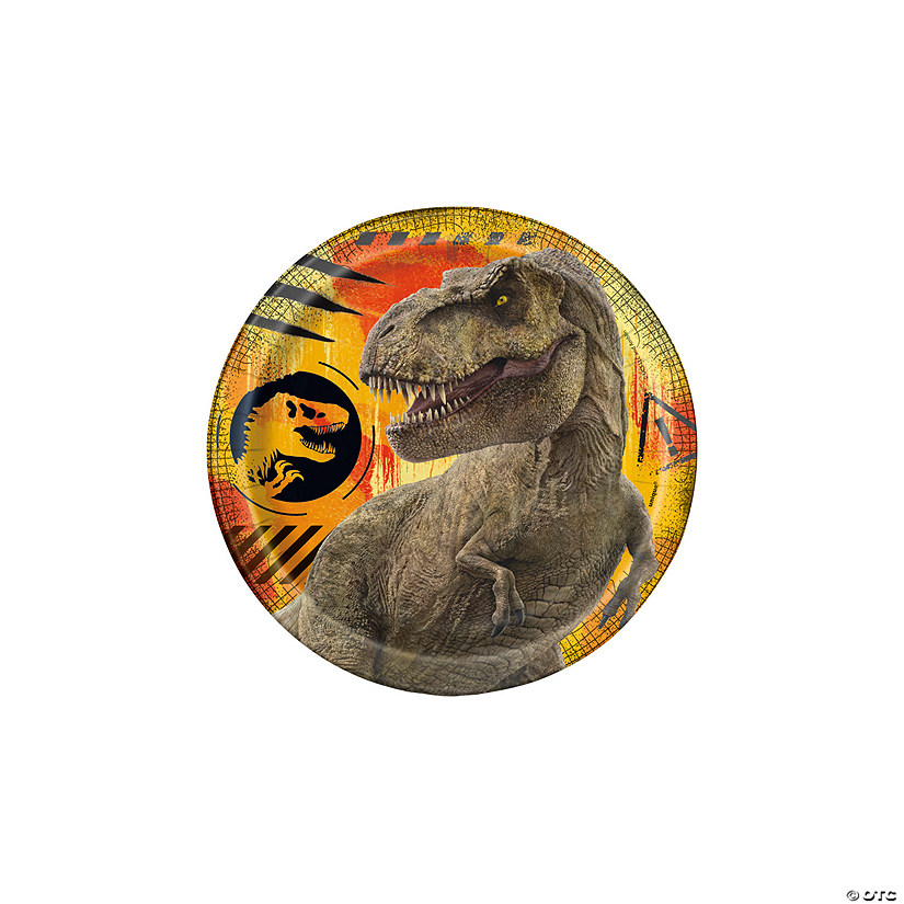 Jurassic World 3: Dominion&#8482; Party Tyrannosaurus Rex Paper Dessert Plates - 8 Ct. Image