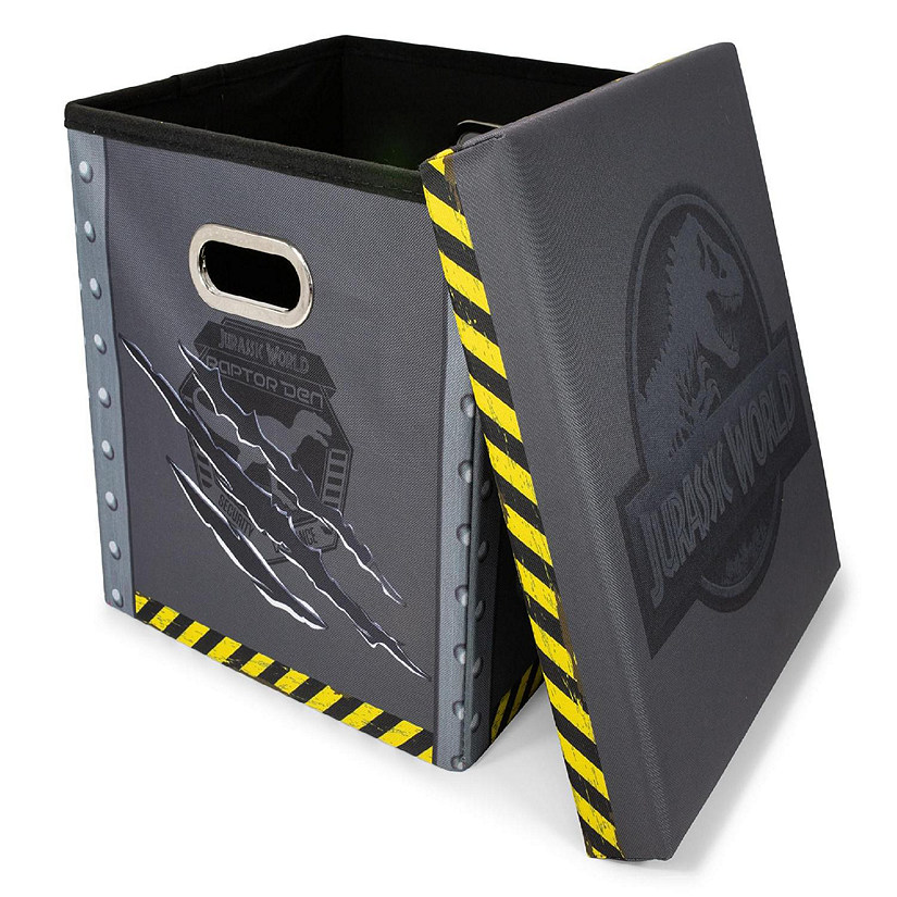Jurassic World Foldable Storage Bin Cube Organizer with Lid  15 Inches Image