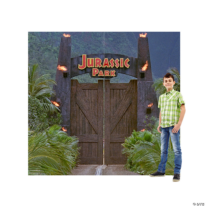 Jurassic World&#8482; Jurassic Park Gate Life-Size Cardboard Cutout Stand-Up Image