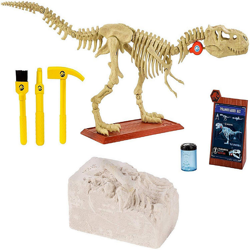 Jurassic World Playleontology Kit STEM Dinosaur T-Rex Bones Unassembled Mattel Image