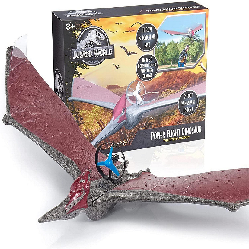 Jurassic World Power Flight Dino Pteranodon Flying Dinosaur Interactive Toy WOW! Stuff Image