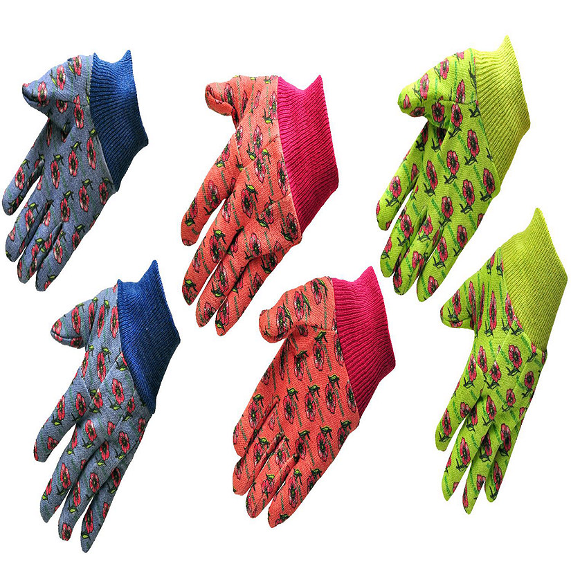 JustForKids Soft Jersey Kids Garden Gloves Image