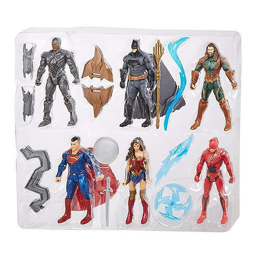 Justice League Ultimate Batman Superman Flash Aquaman Cyborg WW Figures Mattel Image