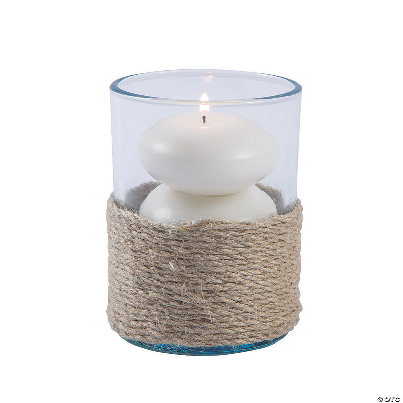Jute-Wrapped Votive Candle Holders - 6 Pc. Image