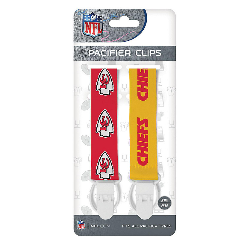 Kansas City Chiefs - Pacifier Clip 2-Pack Image