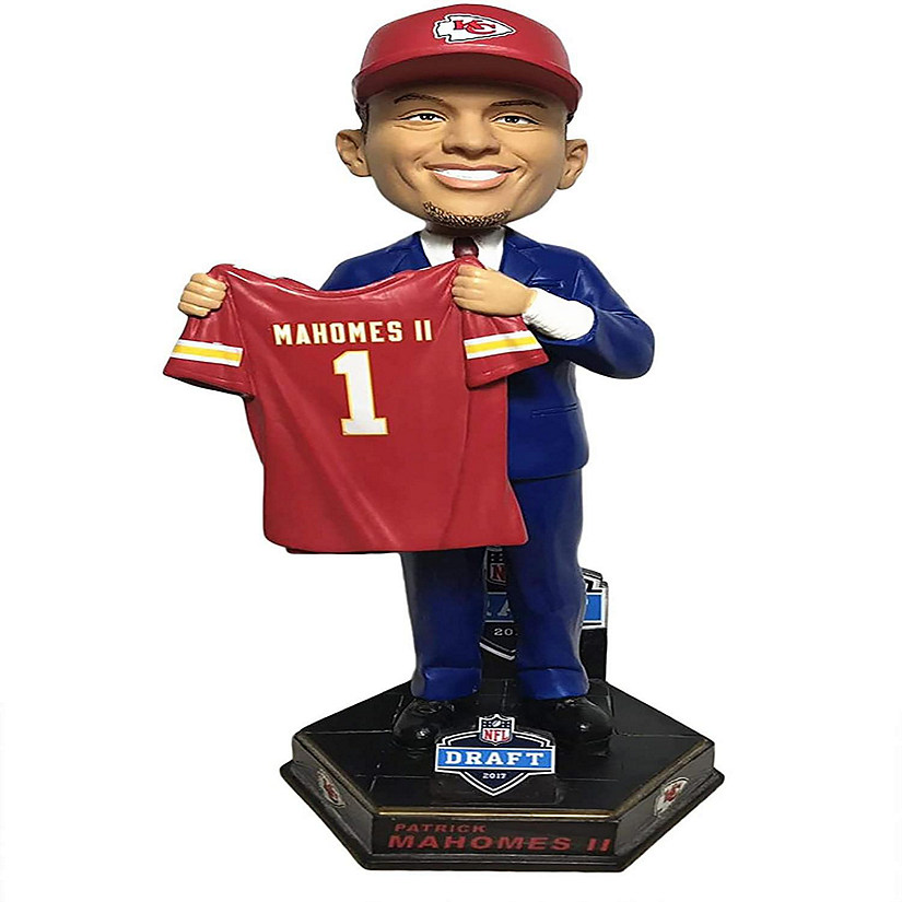 Patrick Mahomes Kansas City Chiefs 2017 NFL Draft Day Bobblehead