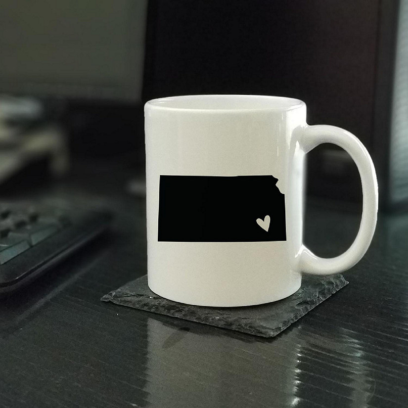 Kansas State Heart Ceramic Mug Image