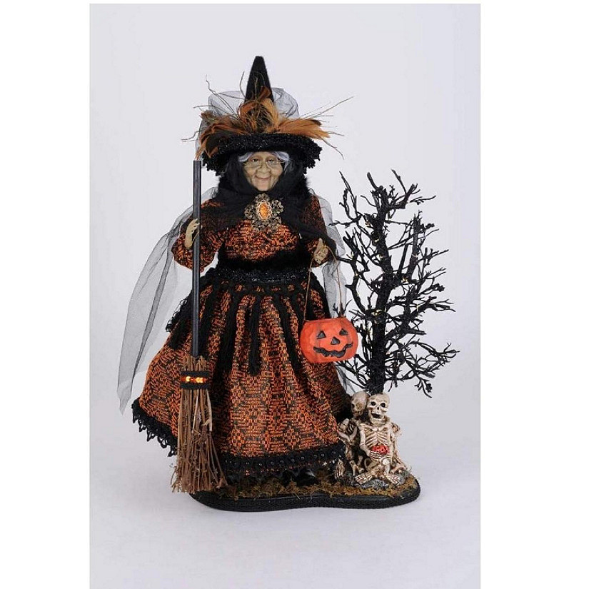 Karen Didion Haunted Trail Witch on Base Halloween Figurine 21 inch Image