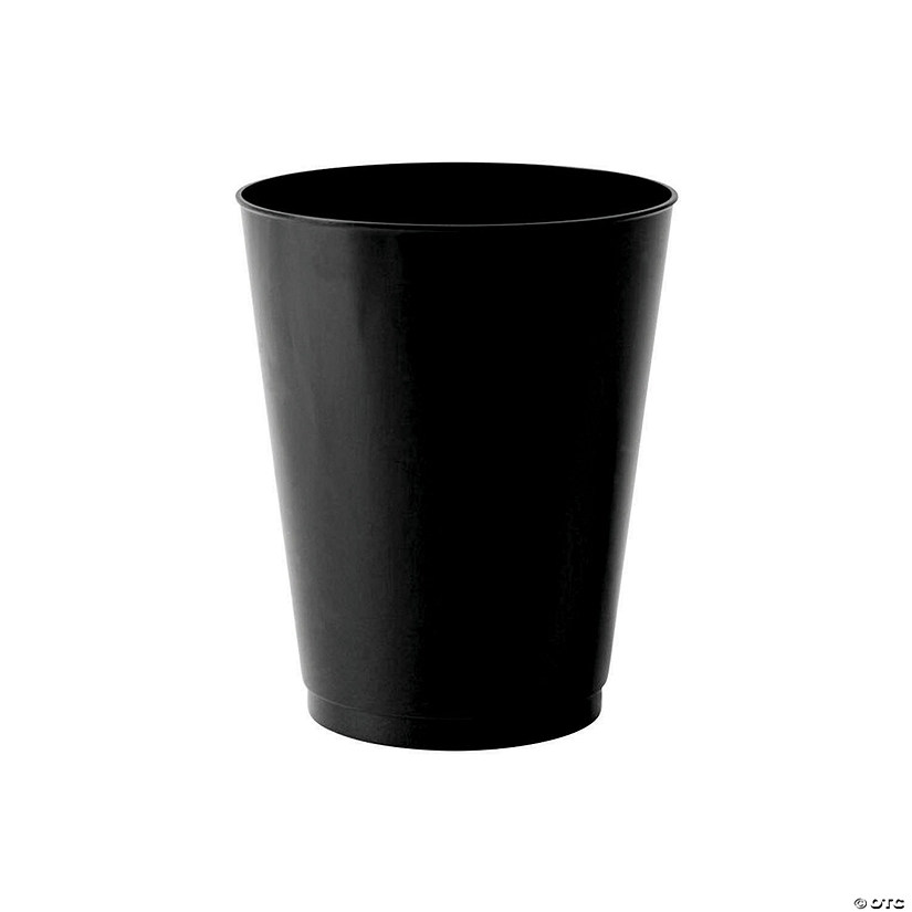 Kaya Collection 12 oz. Black Round Disposable Plastic Tumblers (240 Cups) Image