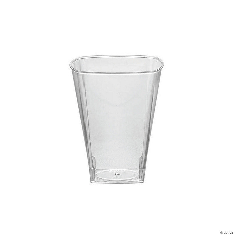 Kaya Collection 2 oz. Clear Square Plastic Shot Glasses (960 Glasses) Image