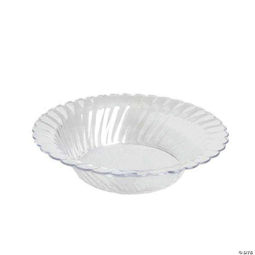 Kaya Collection 5 oz. Clear Flair Plastic Dessert Bowls (180 Bowls) Image