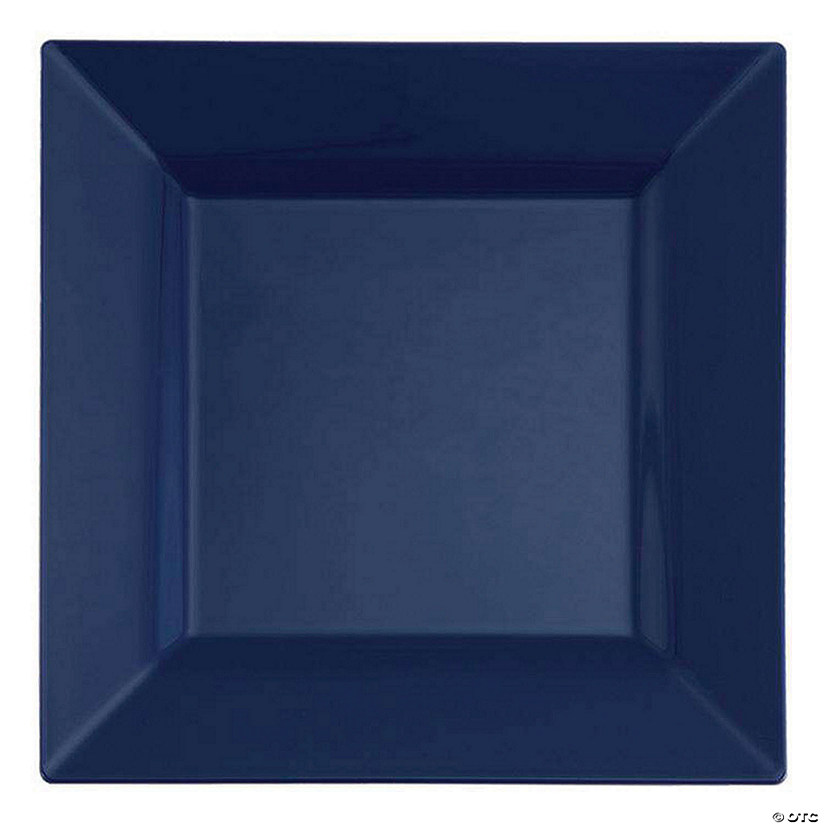 Kaya Collection 6.5" Blue Square Plastic Cake Plates (120 Plates) Image