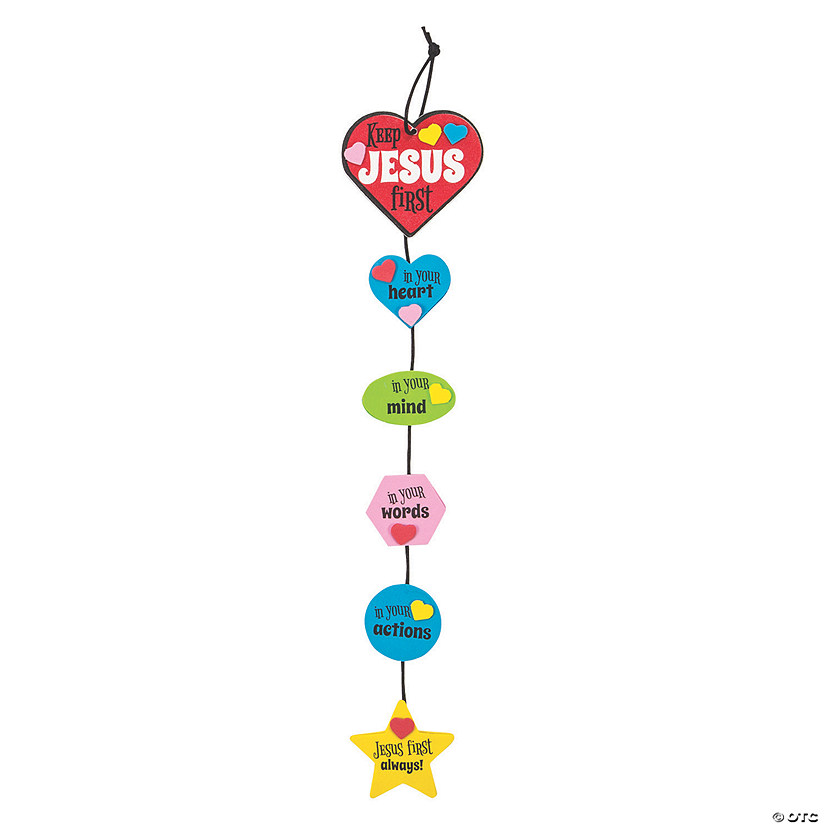 Keep Jesus First in Your Heart Craft Kit - Makes 12 Image
