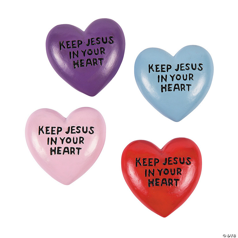 Keep Jesus in Your Heart Worry Stones - 12 Pc. Image