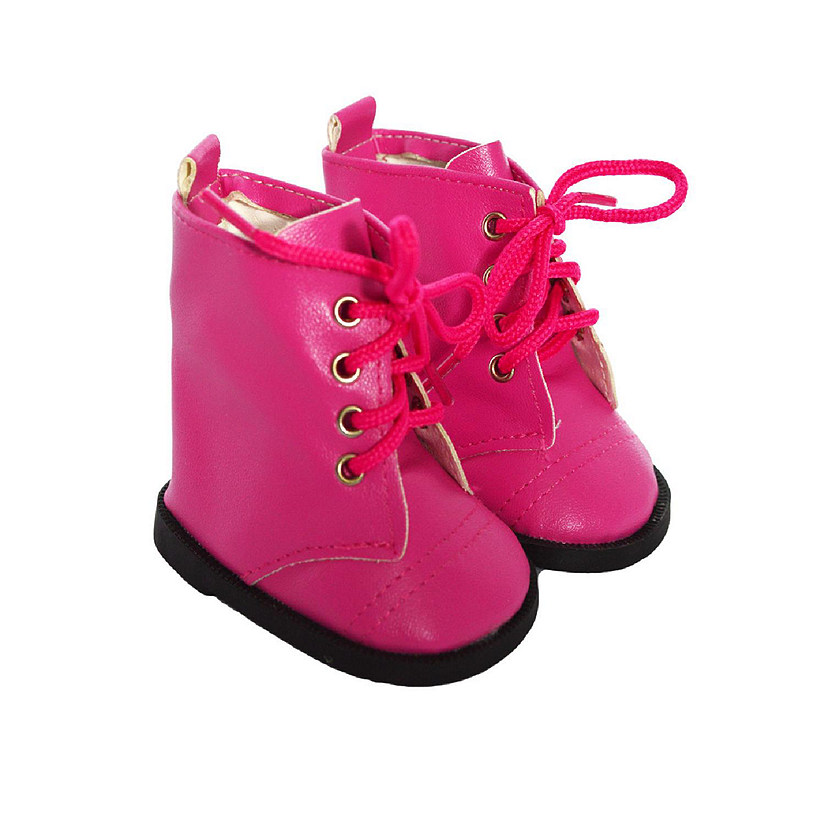 Kennedy and Friends 18" Dolls Hot Pink Tie Boots Image