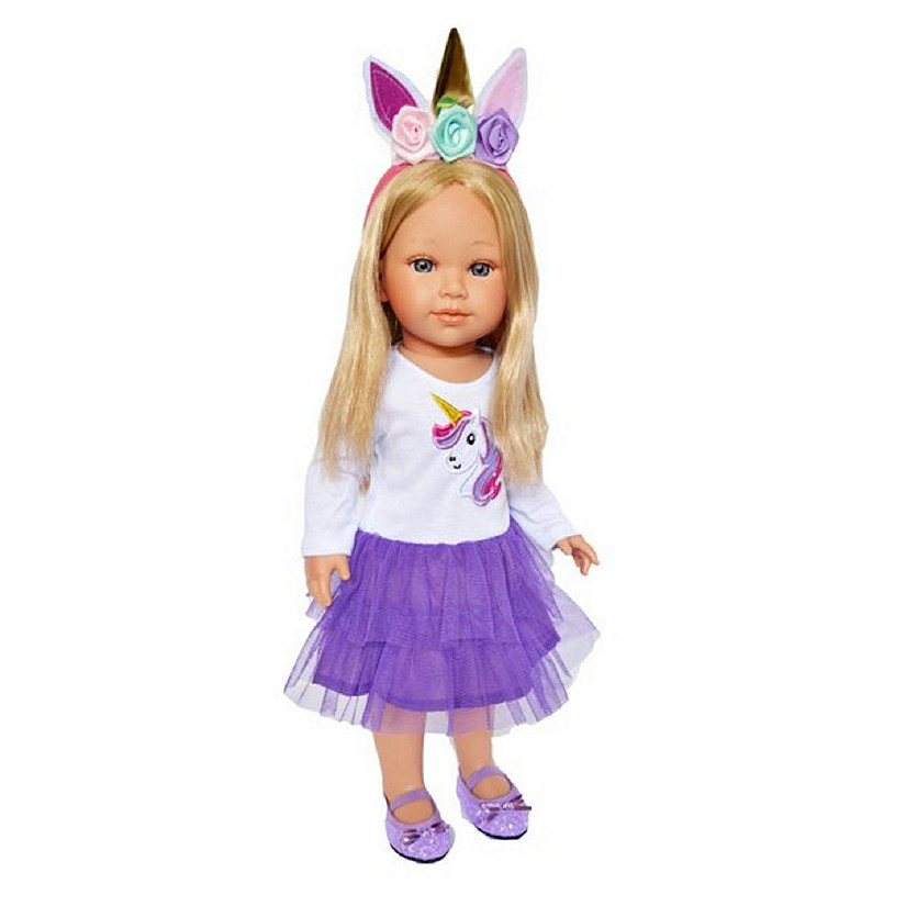 Kennedy and Friends 18" Dolls Purple Unicorn Outfit Image