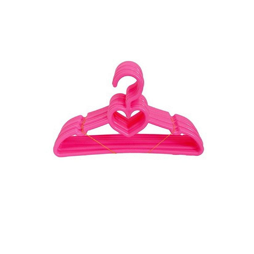 Kennedy and Friends 18" Pink Heart Doll Clothes Hangers Image