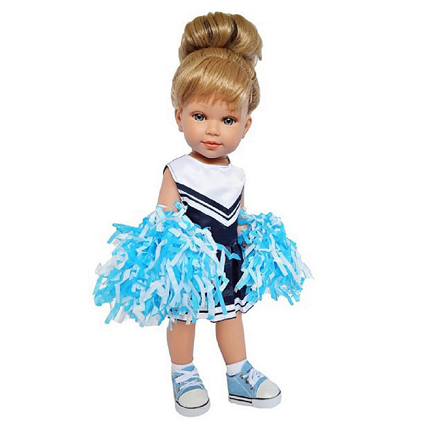 Kennedy and Friends 18"Doll Clothes  Blue Cheerleader Outfit Image