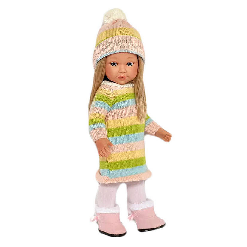 Kennedy and Friends 18"Dolls Striped Knit Dress Image