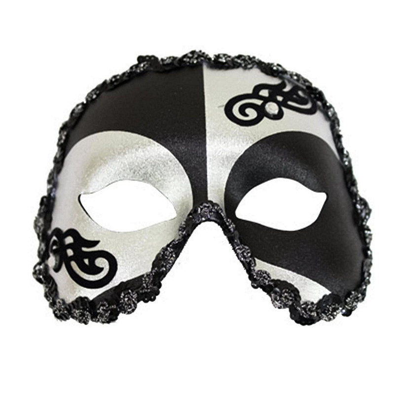 Kent Black/silver Mask Costume Accessory Image