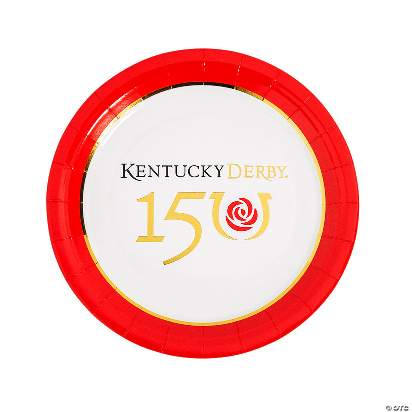 Kentucky Derby&#8482; 150th Anniversary Dinner Plates - 8 Ct. Image