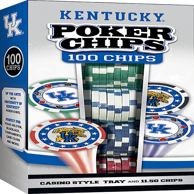 Kentucky Wildcats 100 Piece Poker Chips Image