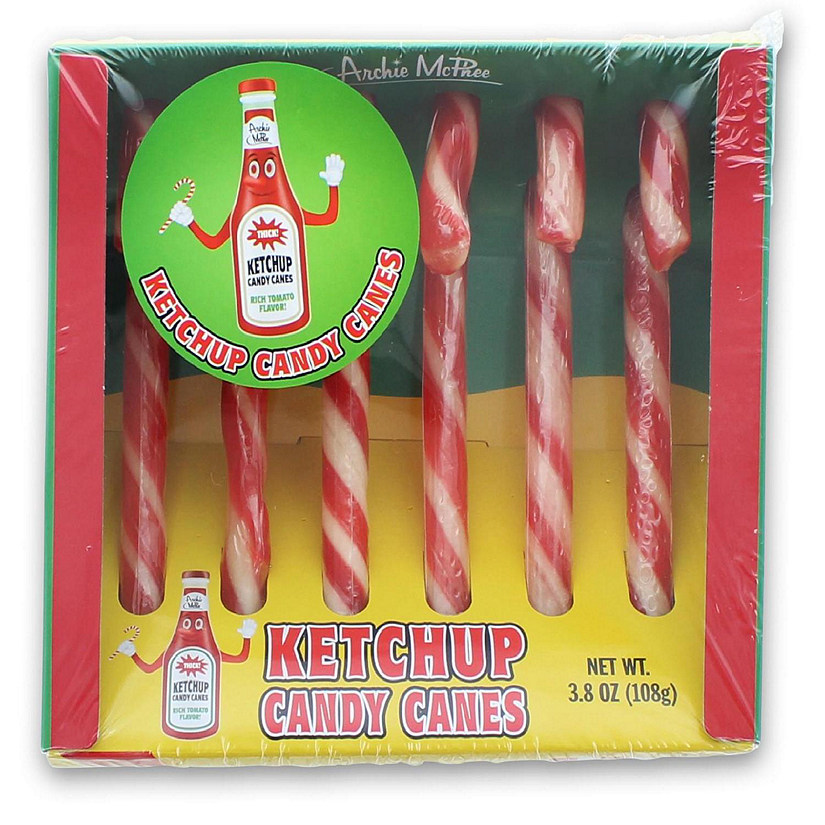 Ketchup Flavored Candy Canes  6 Piece Gift Set Image