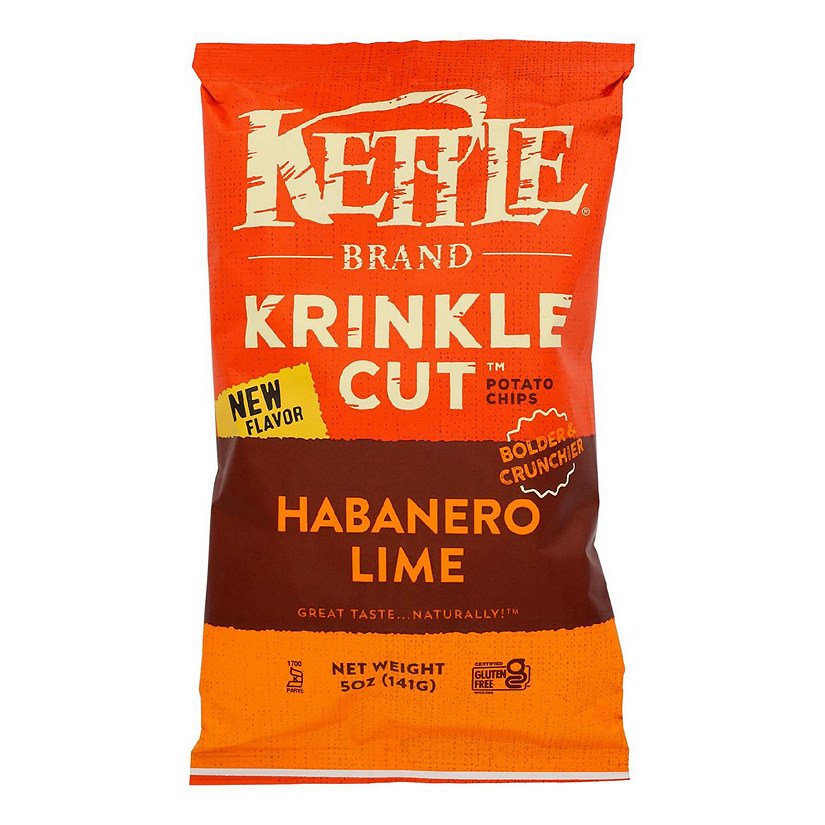Kettle Brand - Chips Krinkle Hab Lime - Case of 15-5 OZ Image