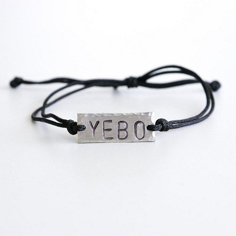 Khutsala&#8482; Artisans Black Corded Word Bracelet YEBO - 1 Piece Image