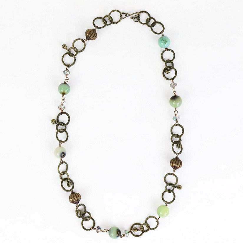 Khutsala™ Artisans Green Green Single Strand Brass Necklace 1 Piece