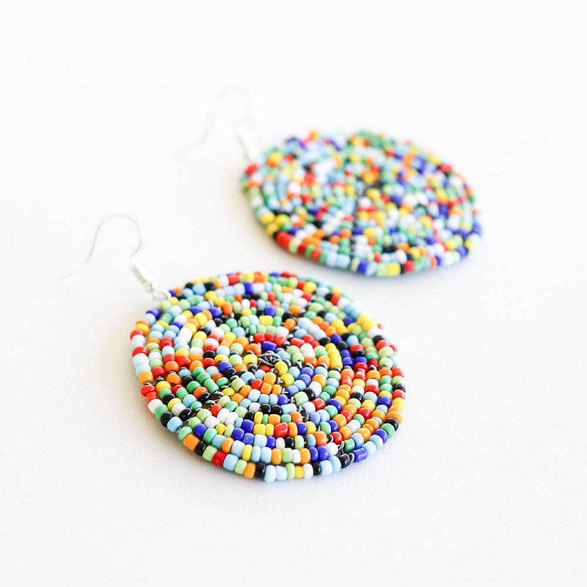 Khutsala&#8482; Artisans Multicolor Disc Earrings 1 pair Image