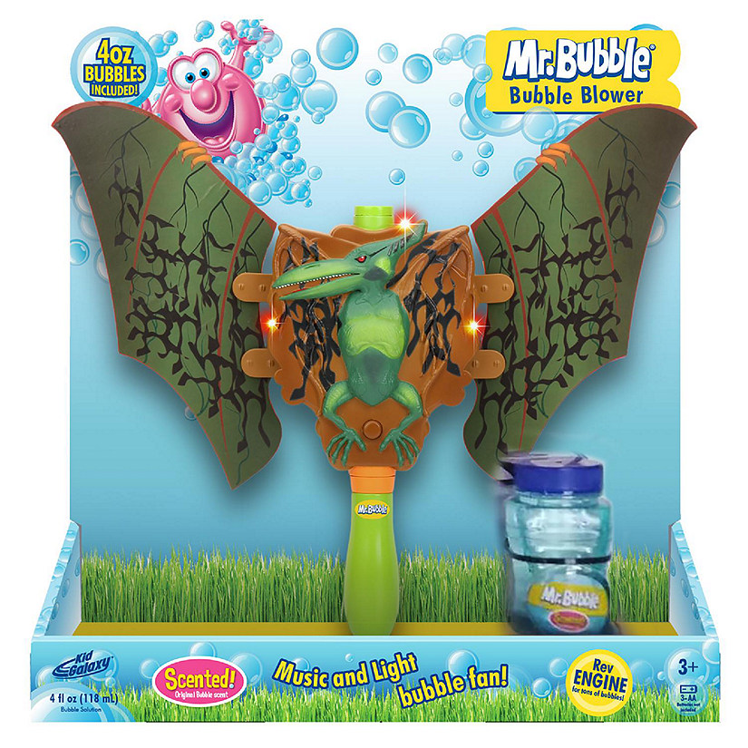 Kid Galaxy: Mr. Bubble Motorized Musical Dinosaur Bubble Blower Image
