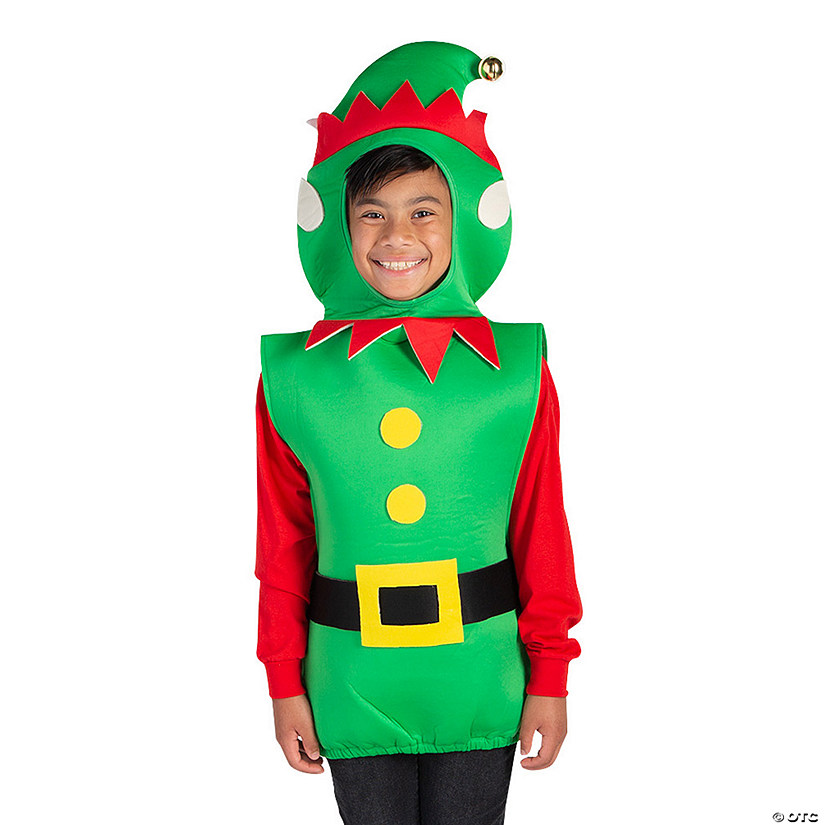 Kid&#8217;s Elf Pullover Costume Image