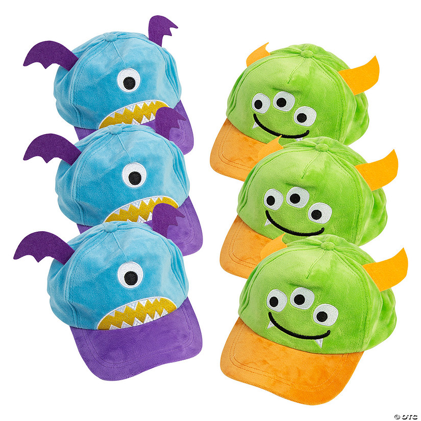 KId’s Monster Baseball Caps 6 Pc. Oriental Trading
