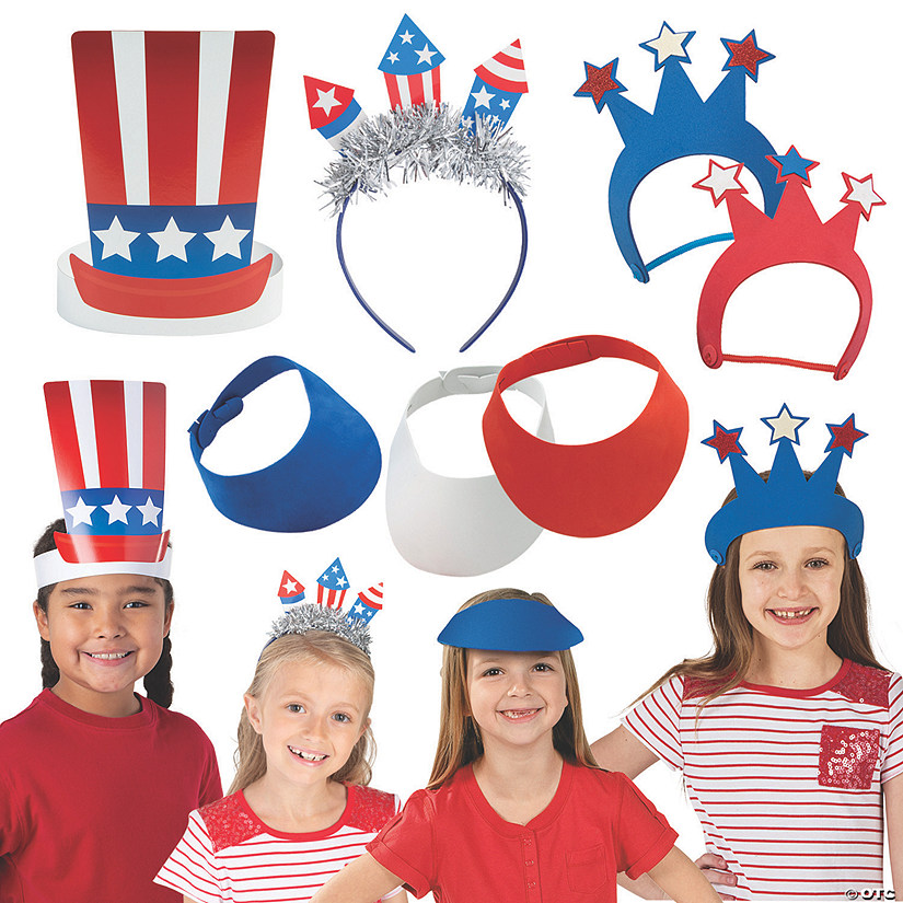 Kid&#8217;s Patriotic Headwear Kit for 68 Image