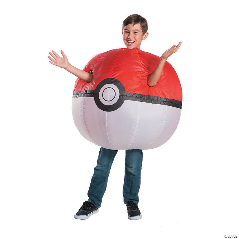 Kid&#8217;s Pokemon<sup>&#8482;</sup> Inflatable Poke Ball Costume Image